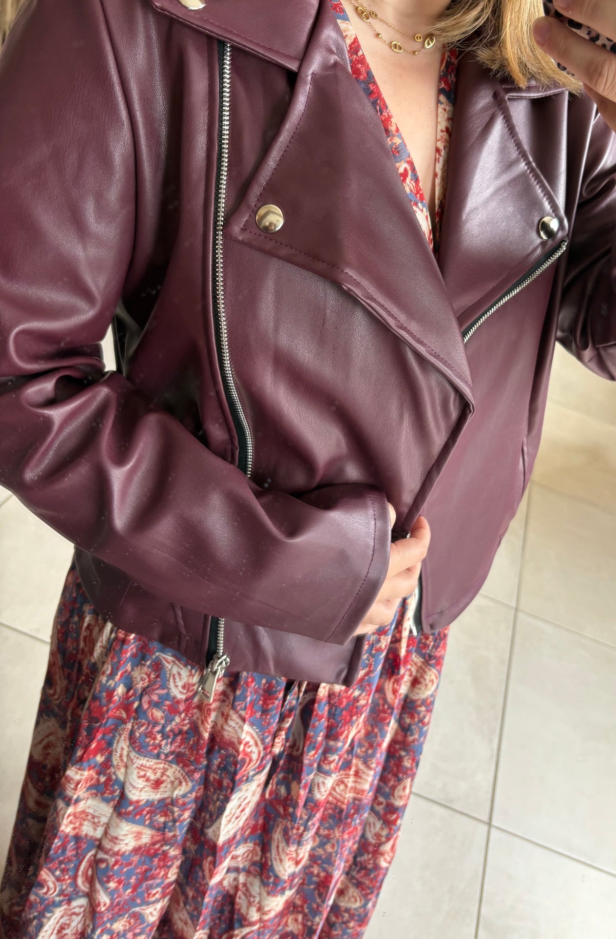 Blouson perfecto simili cuir