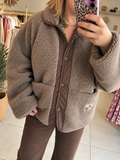 Veste réversible chocolat