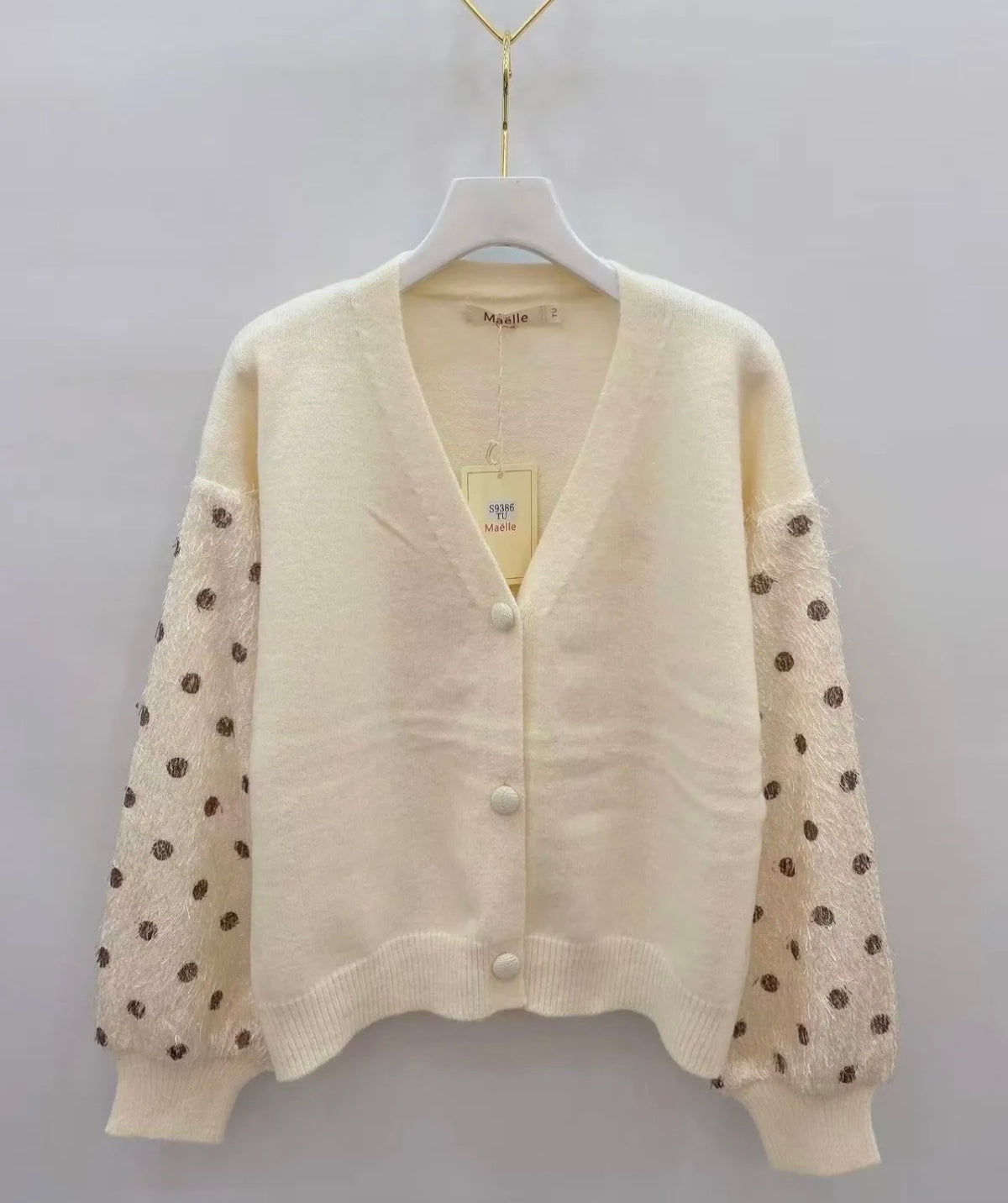 Gilet écru col V