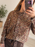 Chemise Liberty kaki/beige/bordeaux