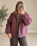 Veste polaire prune réversible Liberty