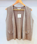Gilet sans manches taupe