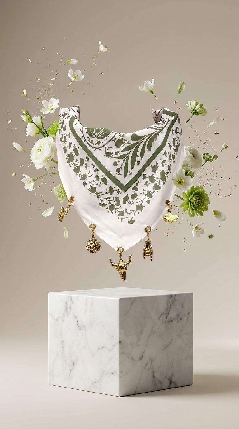Foulard à charms