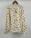 Chemise écru à petites fleurs