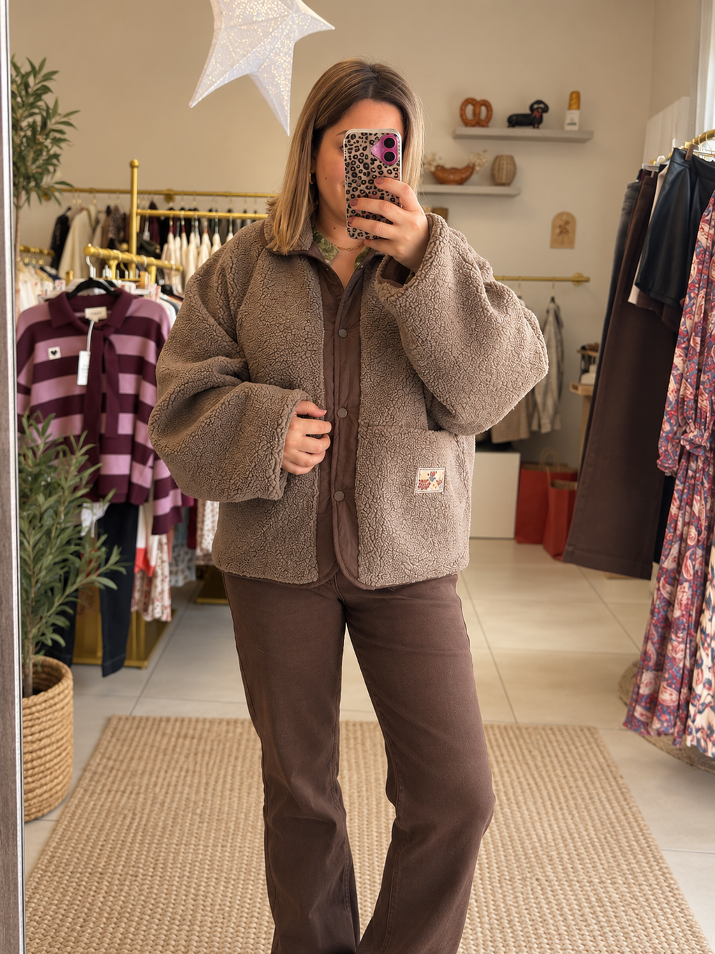 Veste réversible chocolat