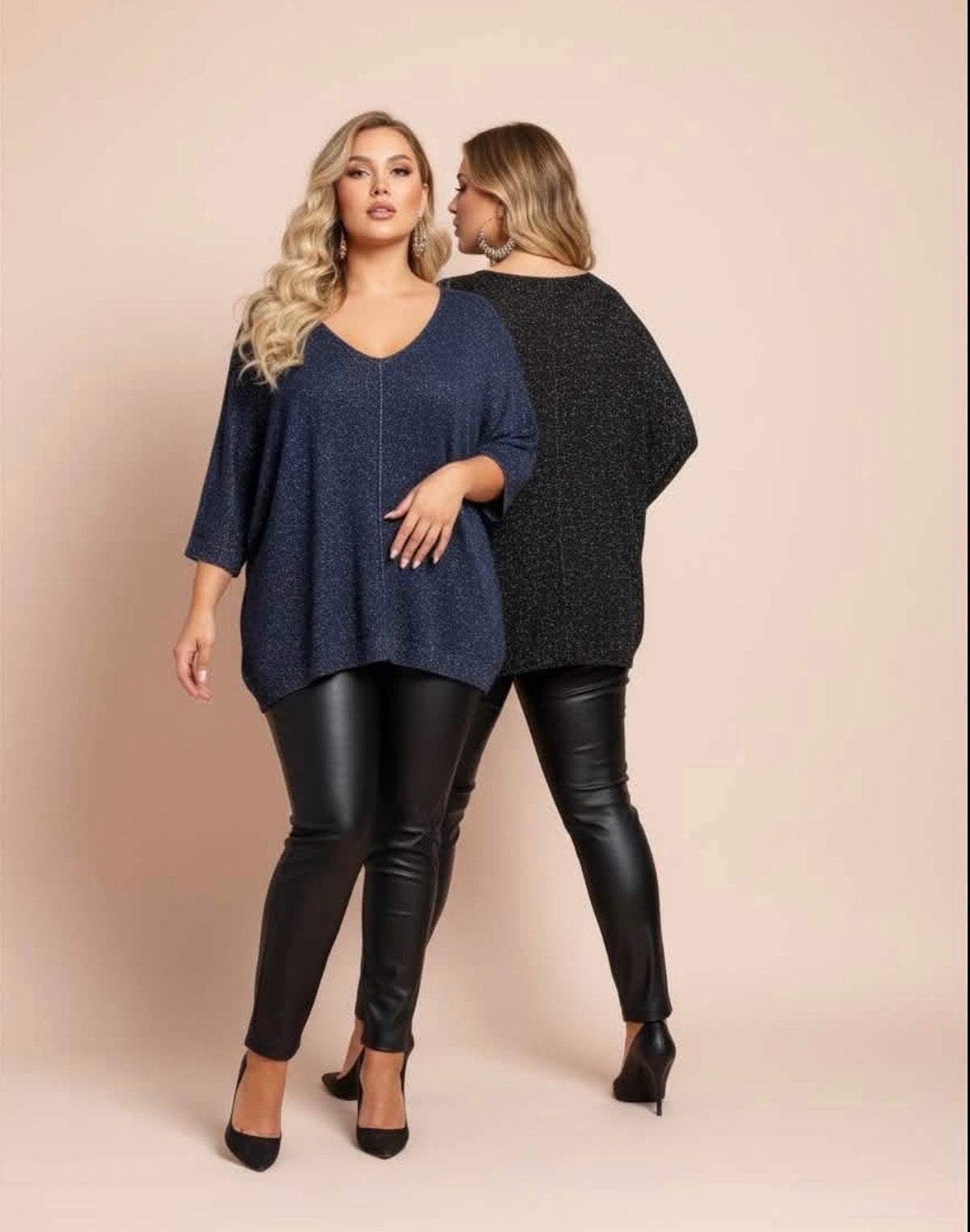 Pull manches 3/4 pailleté
