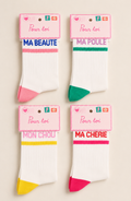 Chaussettes blanches à message