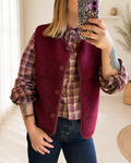 Gilet sans manches bordeaux