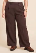 Pantalon droit chocolat
