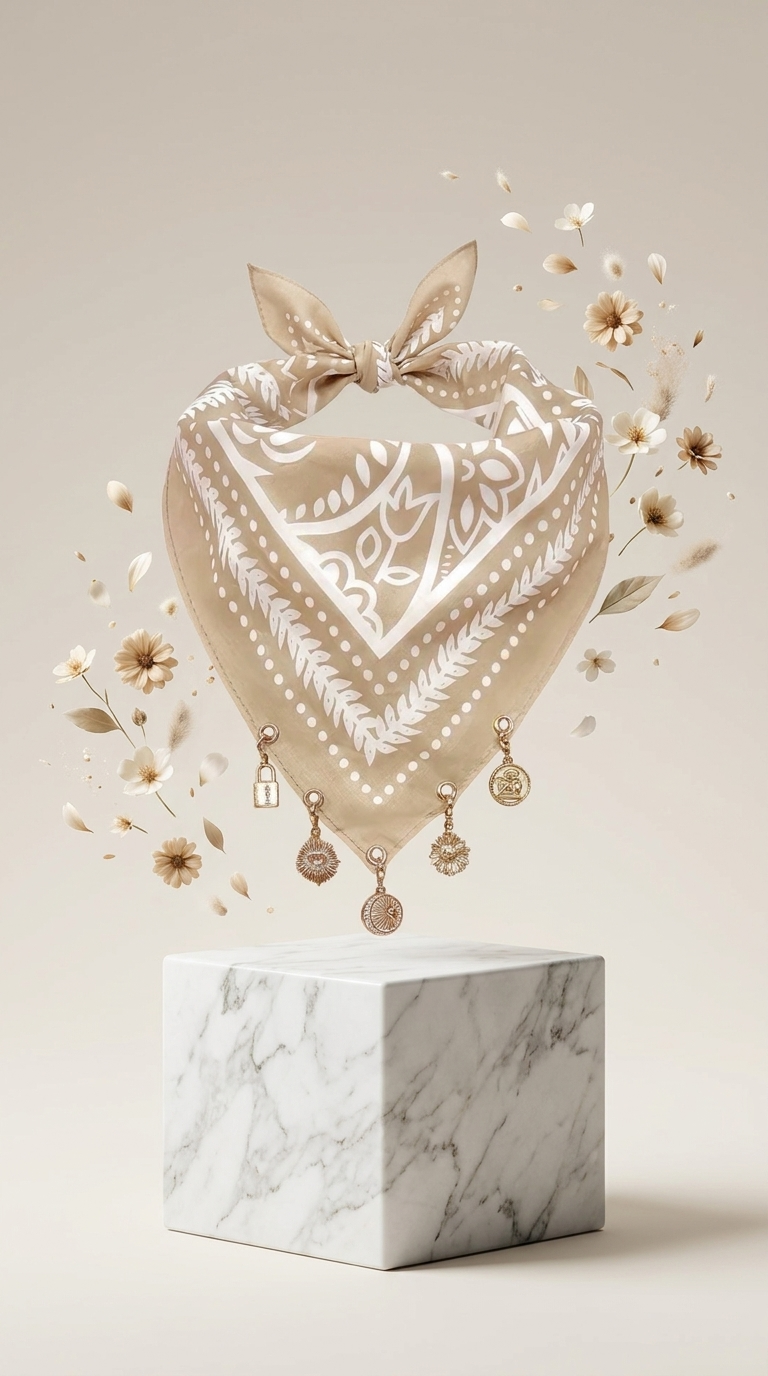 Foulard à charms