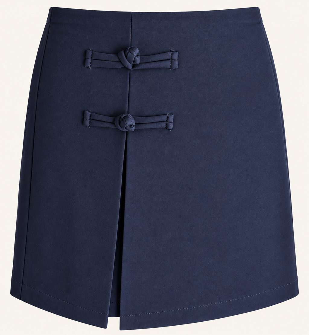 Jupe short bleu marine