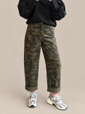 Pantalon kaki militaire coupe ballon